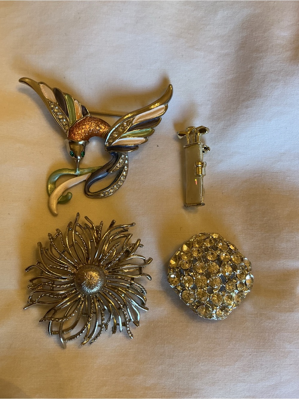 Brooch Bundle Silver Tone EUC